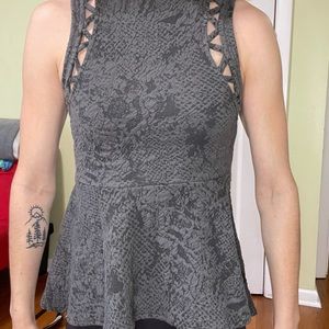 Free People Peplum Shirt